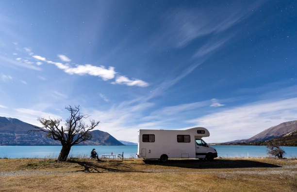 34 During the Covid pandemic a man give himself working holiday and working from a remote place in South Island, New Zealand.